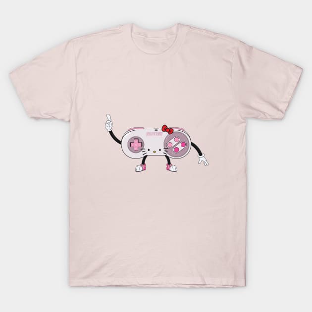 Gamer Kitty T-Shirt by KShinabery